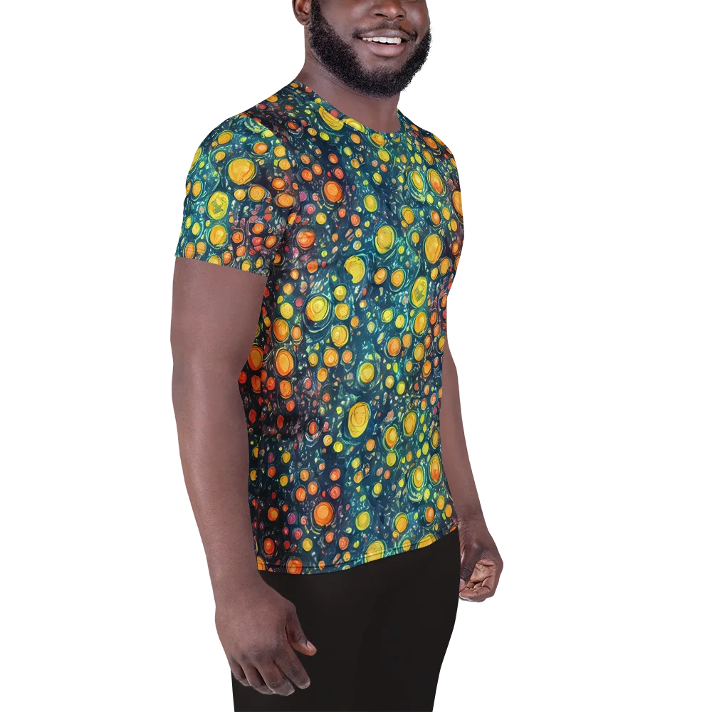 Starry Orbits on Men's Athletic T-Shirt — Right