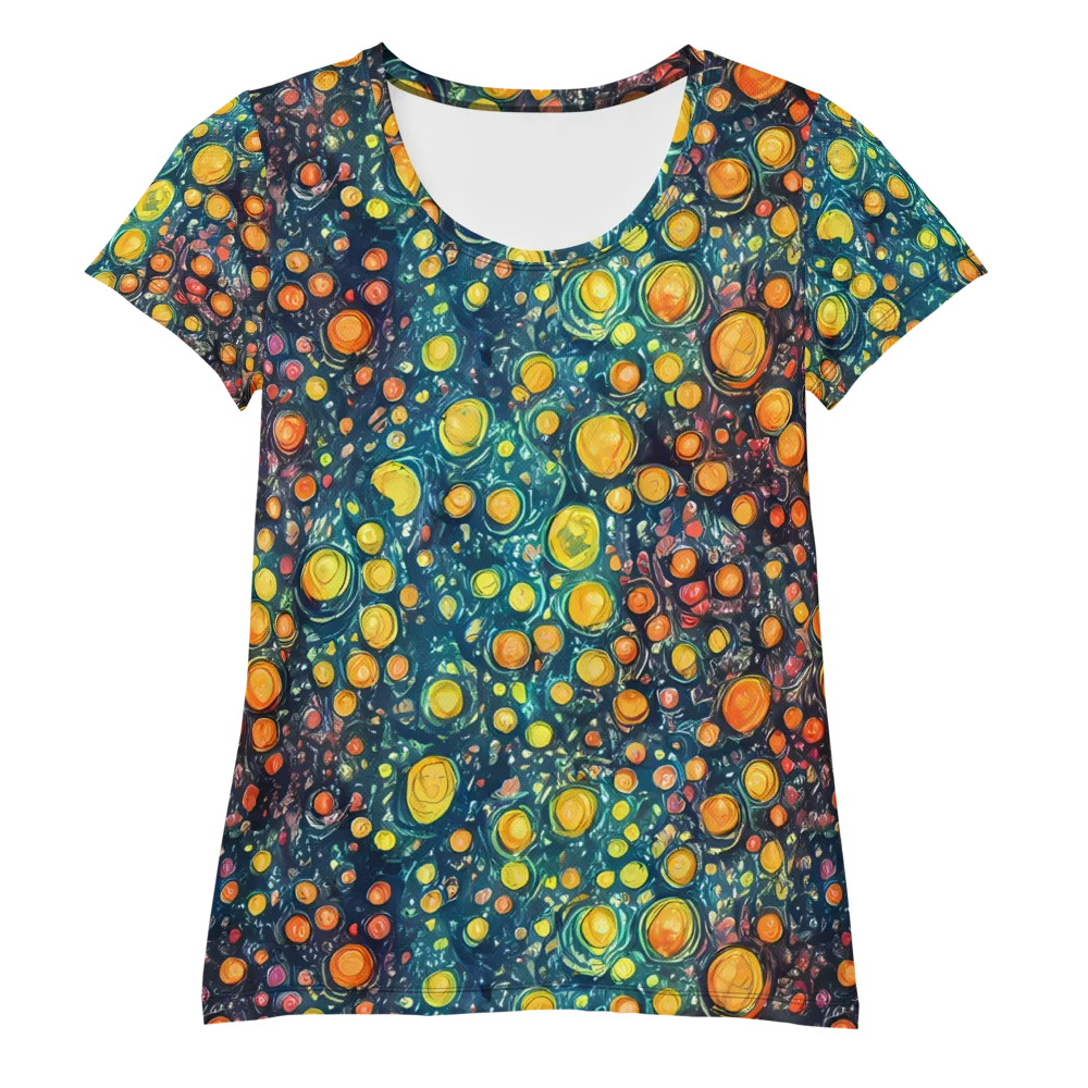 Starry Orbits on Women's Athletic T-Shirt — Front