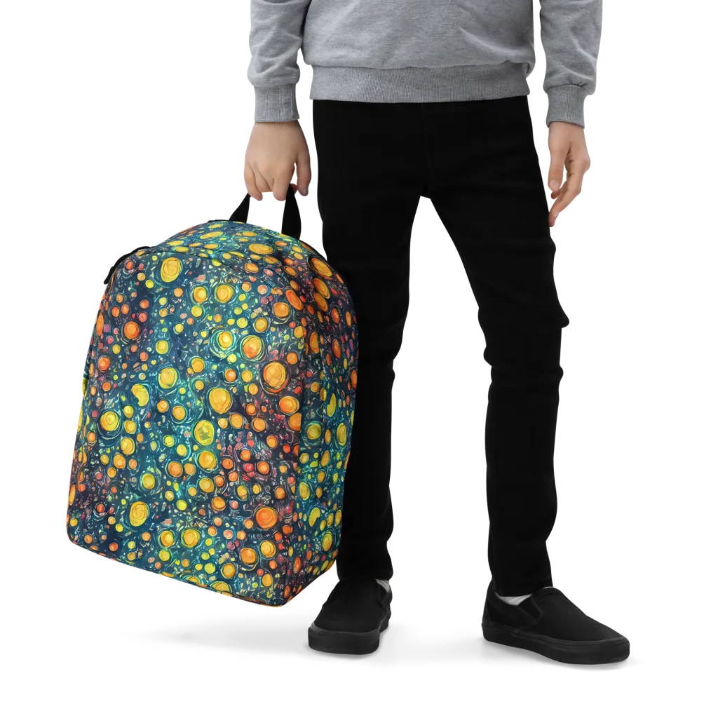 Starry Orbits on Minimalist Backpack — Zoomed-in