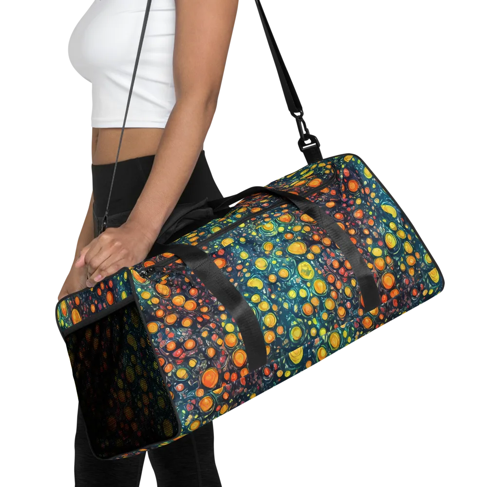 Starry Orbits on Duffle Bag — Front