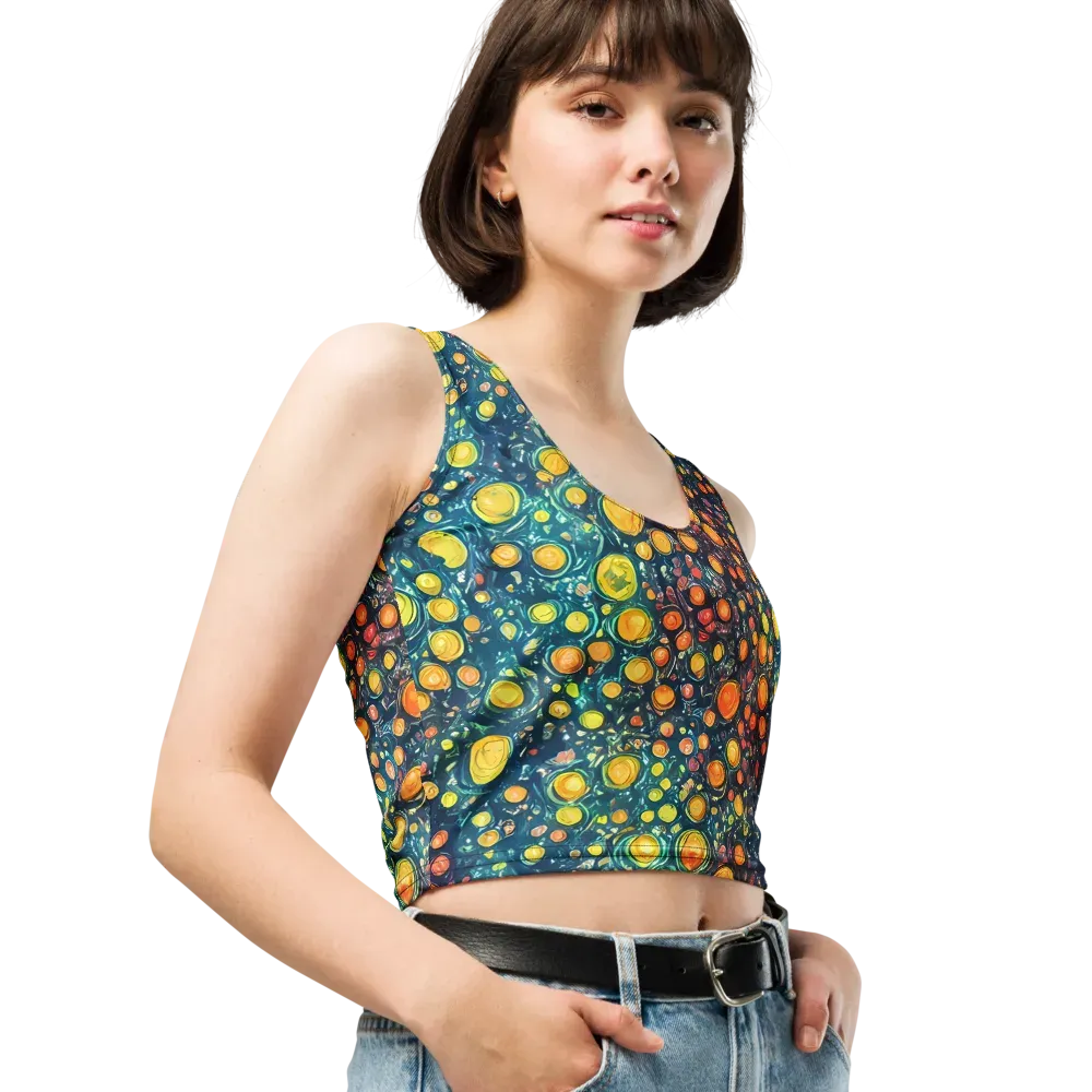 Starry Orbits on Crop Top — Right Front
