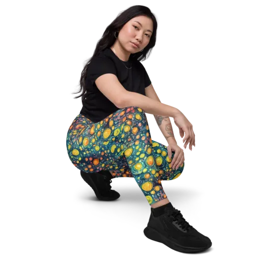 Starry Orbits on a Leggings with Pockets