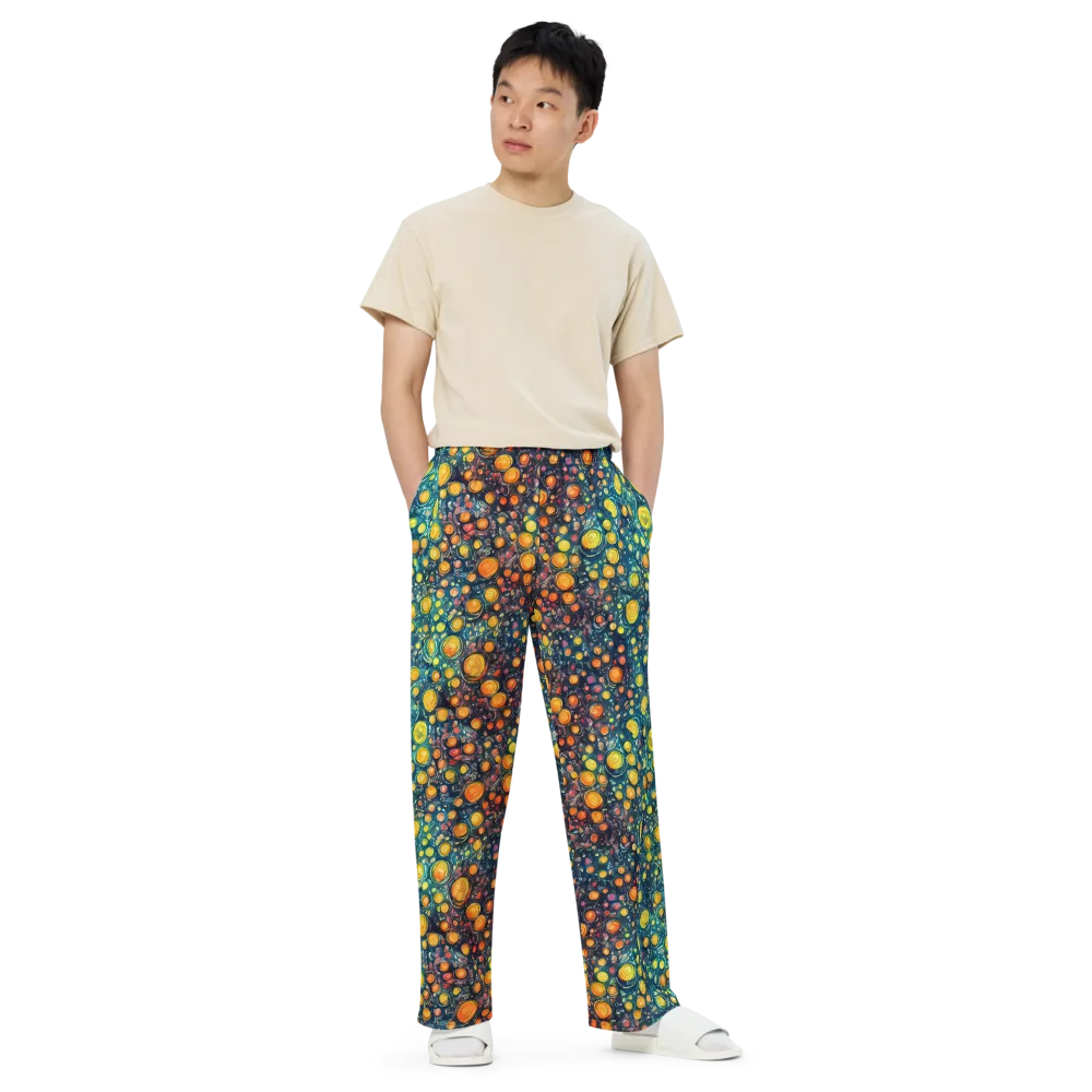 Starry Orbits on Wide-Leg Pants — Front