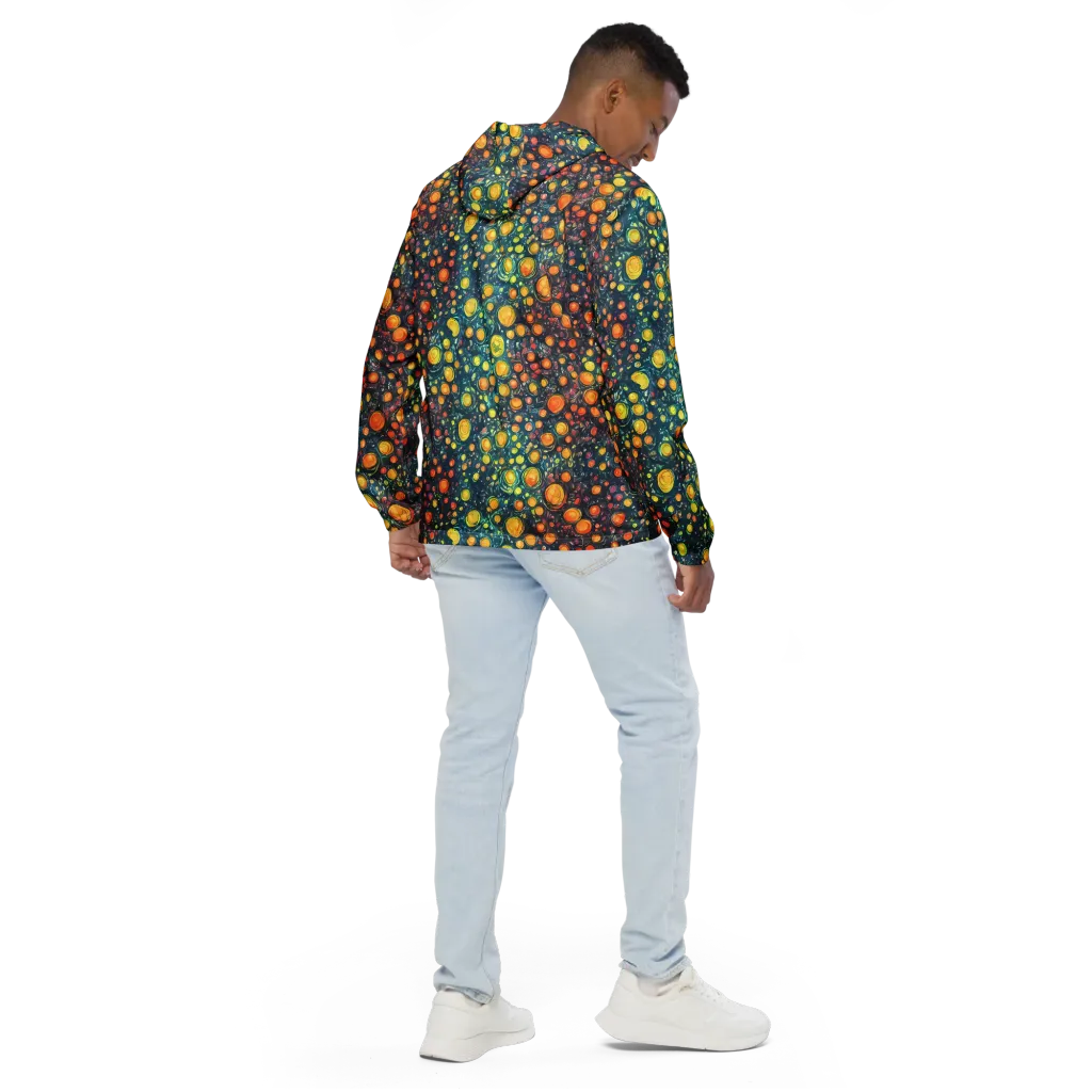 Starry Orbits on Men's Windbreaker — Back