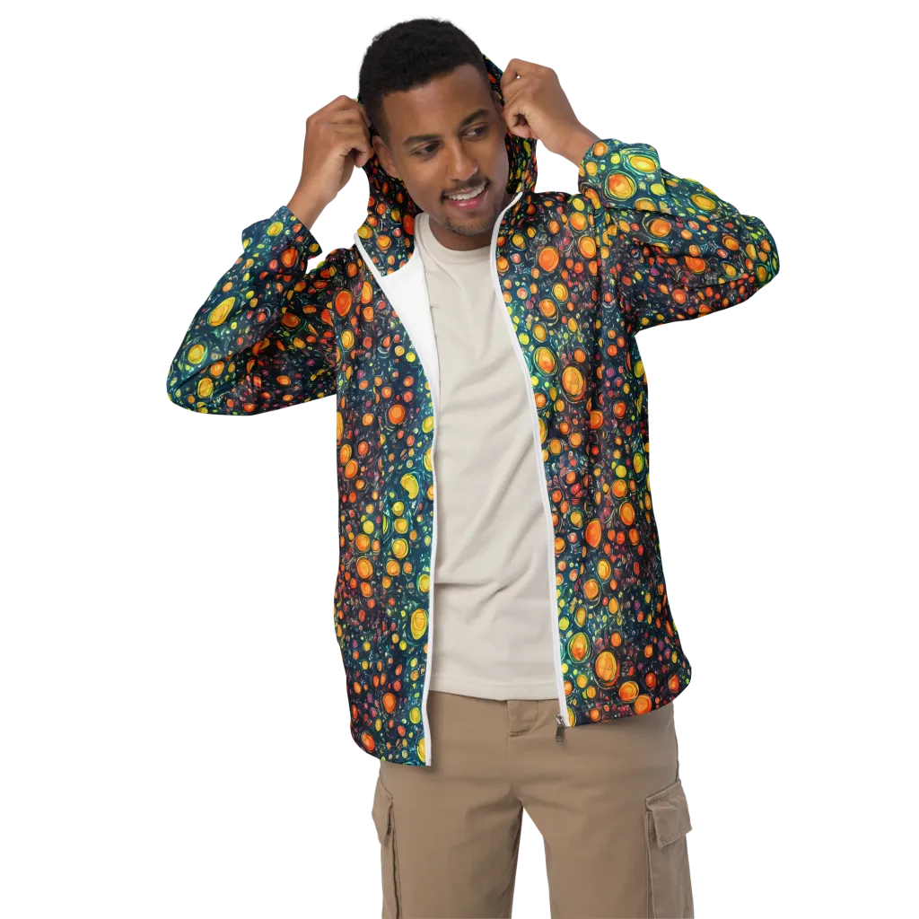 Starry Orbits on Men's Windbreaker — Front