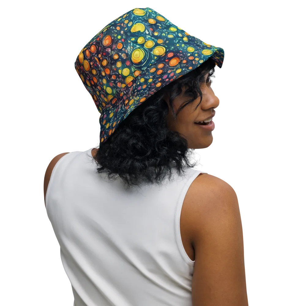 Starry Orbits on Reversible Bucket Hat — Right Outside