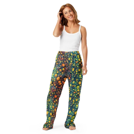 Starry Orbits on a Women's Pajama Pants
