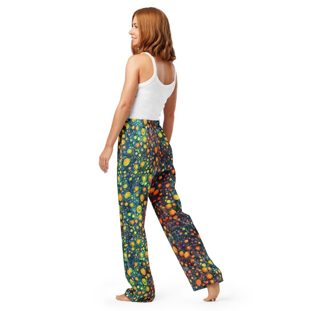Starry Orbits on Women's Pajama Pants — Back