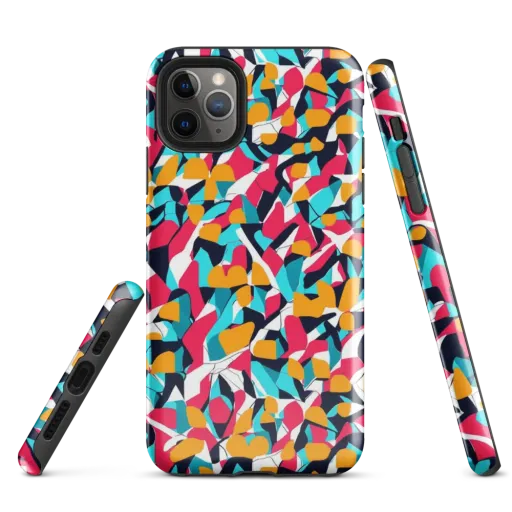 Neon Figure Flux on a Tough Case for iPhone®