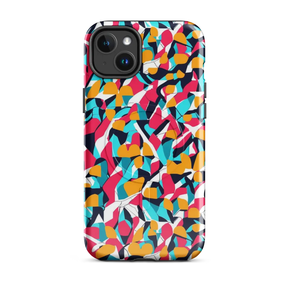 Neon Figure Flux on MagSafe Tough Case for iPhone® — Front