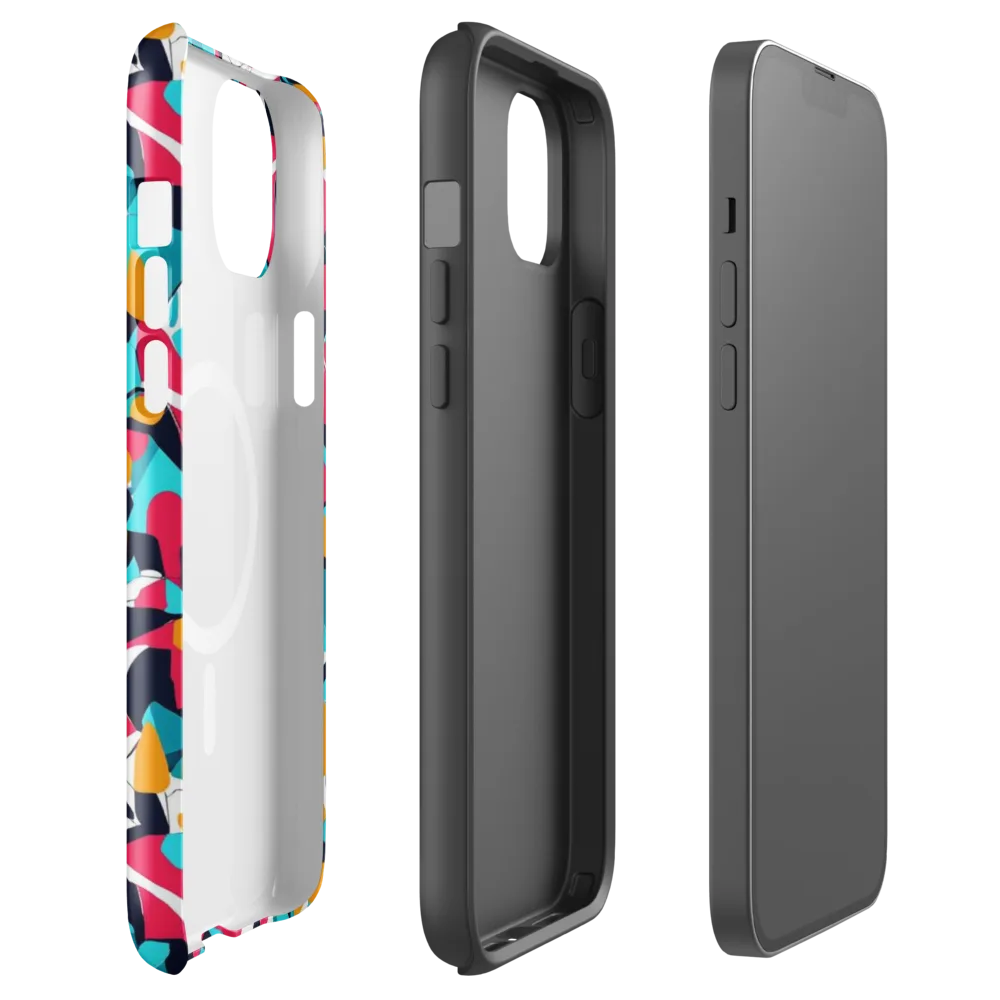 Neon Figure Flux on MagSafe Tough Case for iPhone® — Front