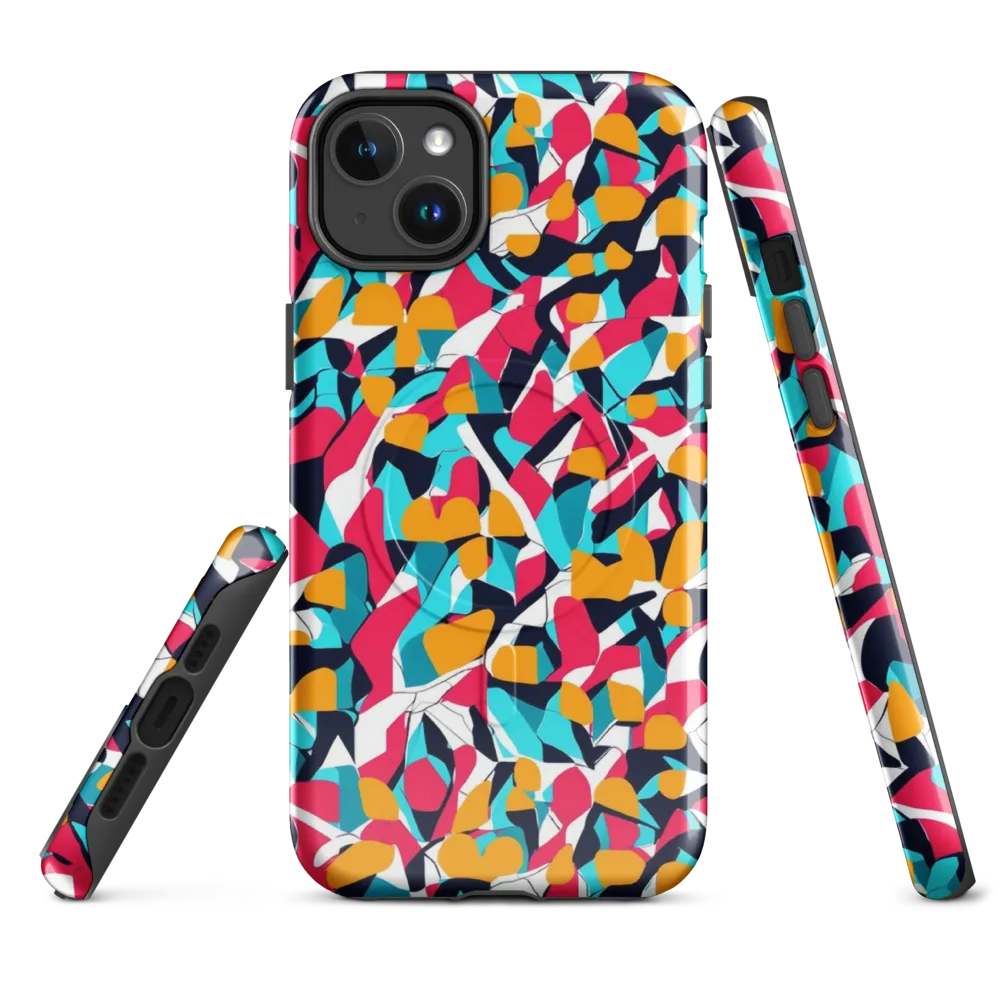 Neon Figure Flux on MagSafe Tough Case for iPhone® — Front