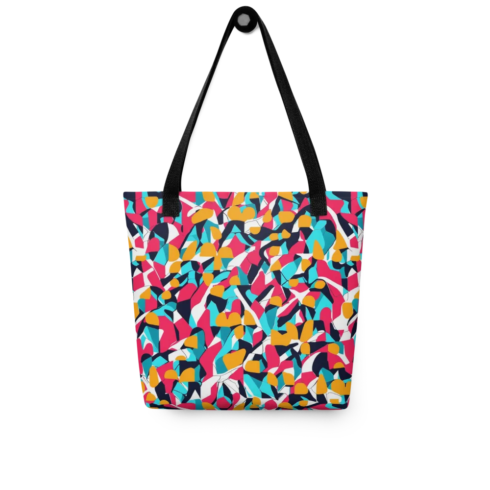 Neon Figure Flux on Tote Bag — Front