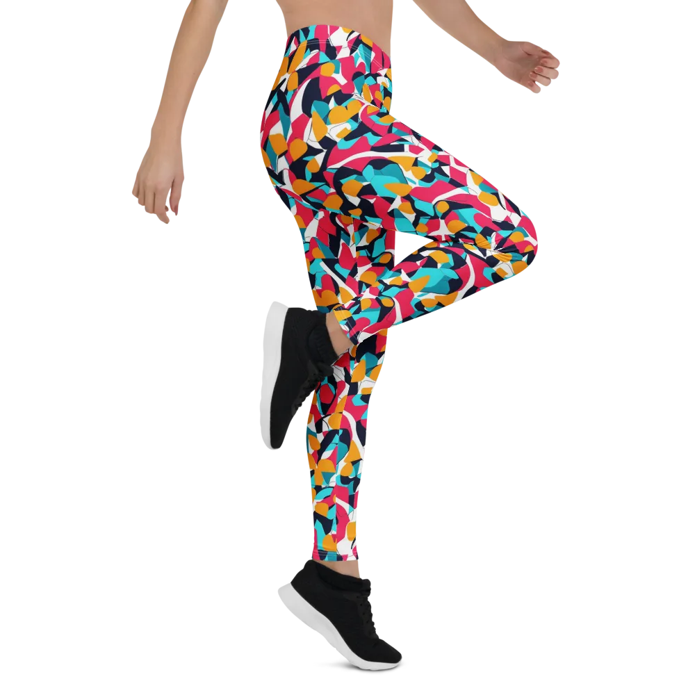 Neon Figure Flux on Leggings — Right