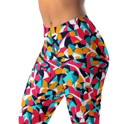 Neon Figure Flux on a Leggings