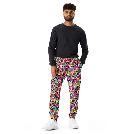 Neon Figure Flux on a Men's Joggers