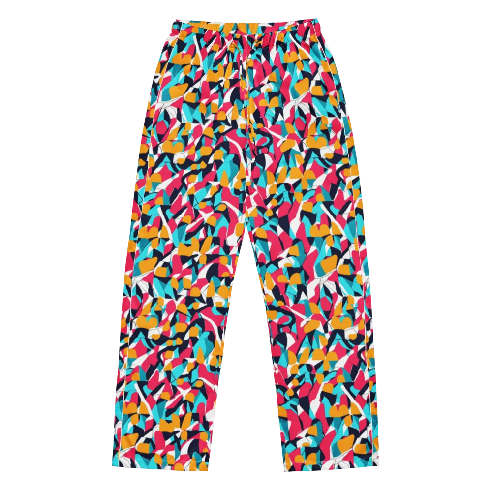Neon Figure Flux on Women's Pajama Pants — Front