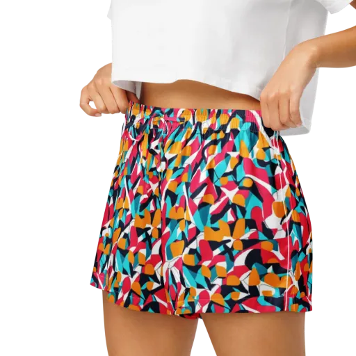 Neon Figure Flux on a Women's Pajama Shorts