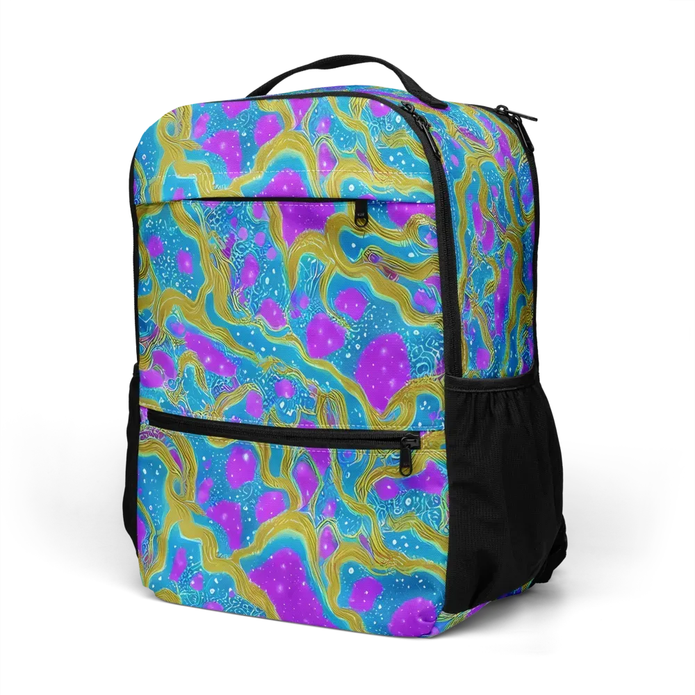 Mystic Waves on Utility Backpack — Left Front