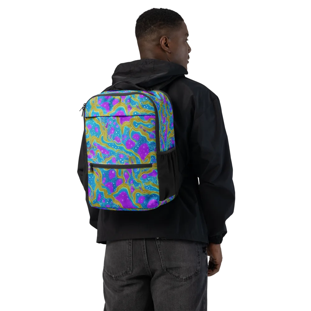 Mystic Waves on Utility Backpack — Back
