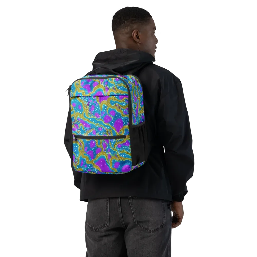 Mystic Waves on Utility Backpack — Back