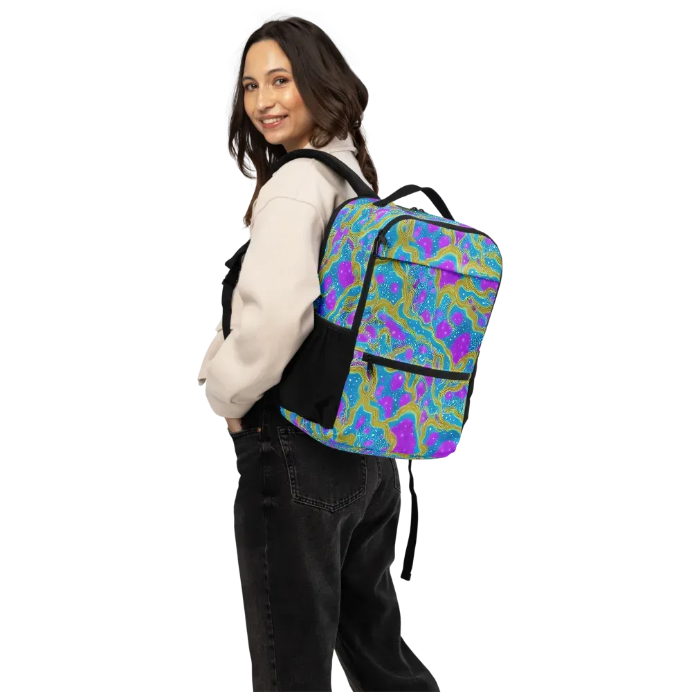 Mystic Waves on Utility Backpack — Back