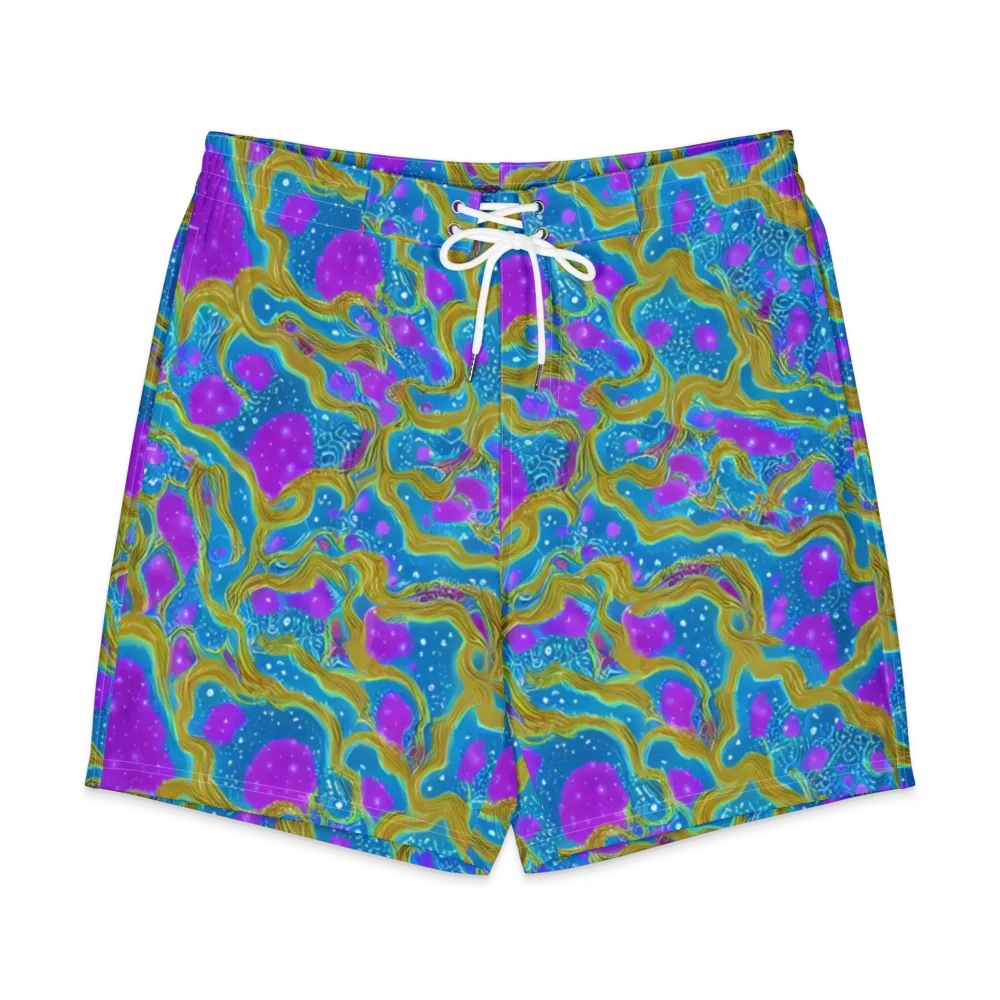 Mystic Waves on Men's Board Shorts — Front