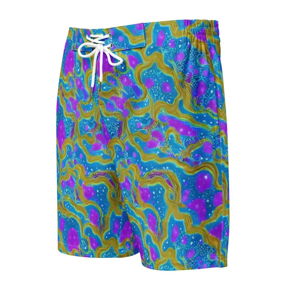 Mystic Waves on Men's Board Shorts — Front