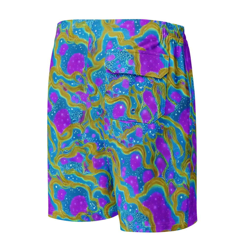 Mystic Waves on Men's Board Shorts — Back