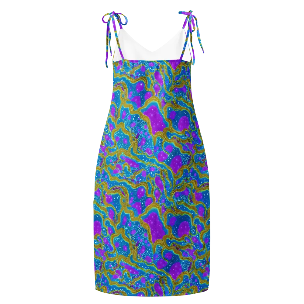 Mystic Waves on Slip Dress — Back