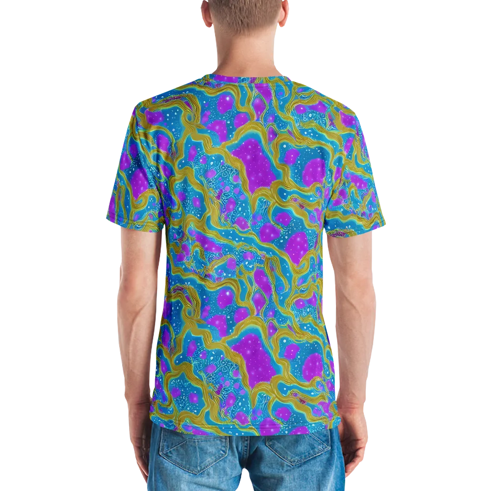 Mystic Waves on Men's Crew Neck T-Shirt — Back