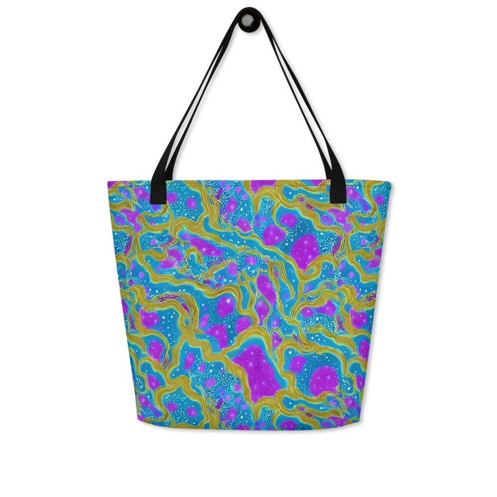 Mystic Waves on Large Tote Bag W/ Pocket — Front