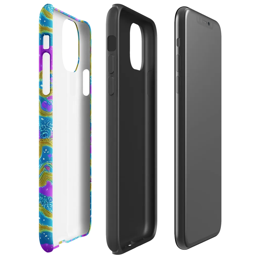 Mystic Waves on Tough Case for iPhone® — Right