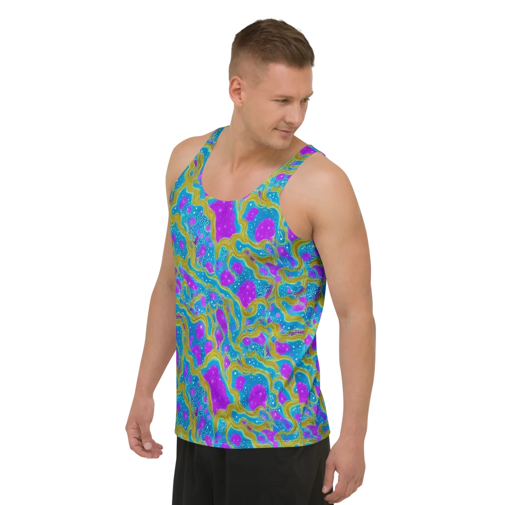 Mystic Waves on Men's Tank Top — Left Front