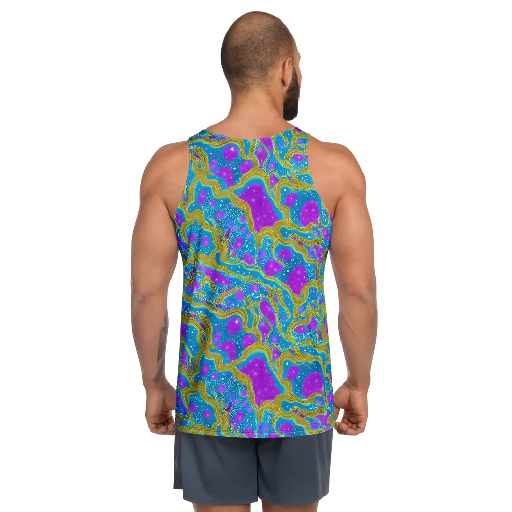 Mystic Waves on Men's Tank Top — Back