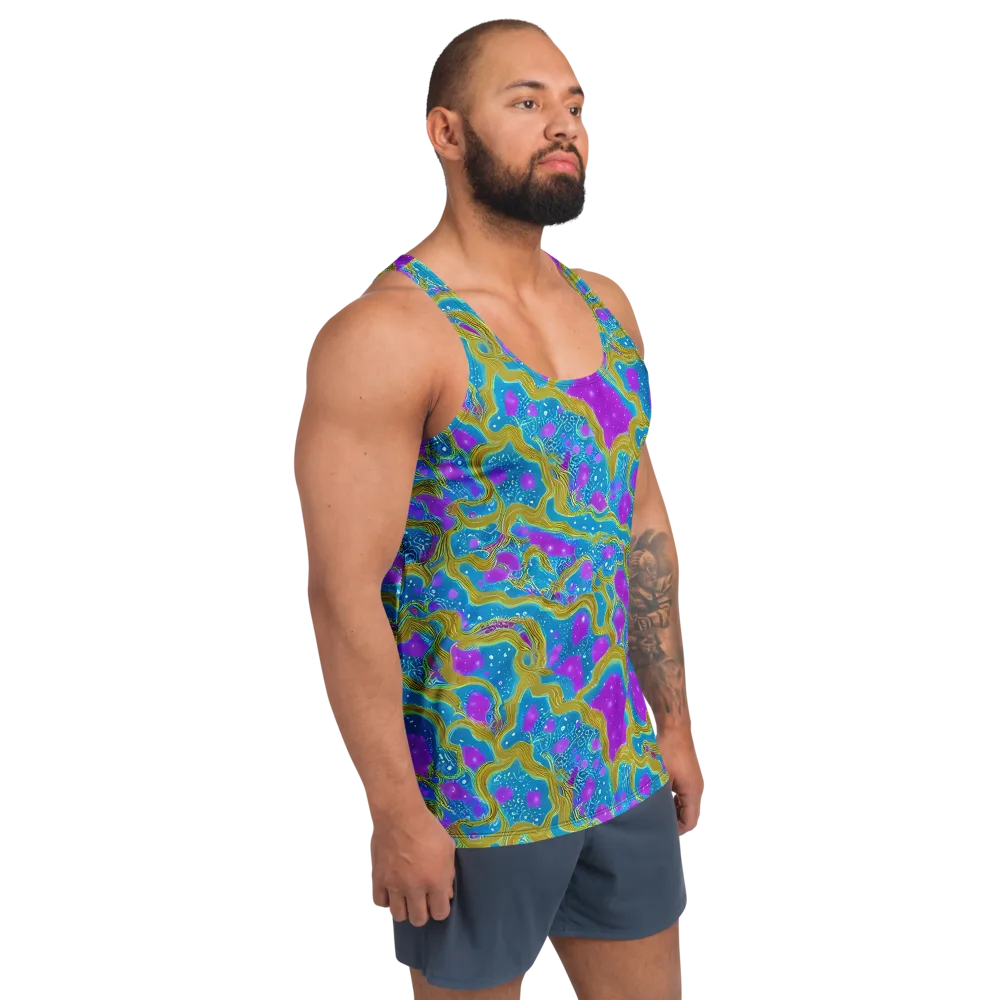 Mystic Waves on Men's Tank Top — Right Front