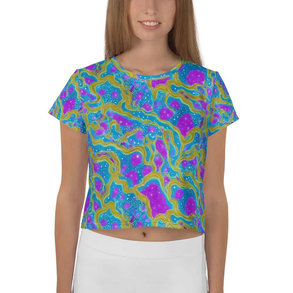 Mystic Waves on Crop Tee — Front