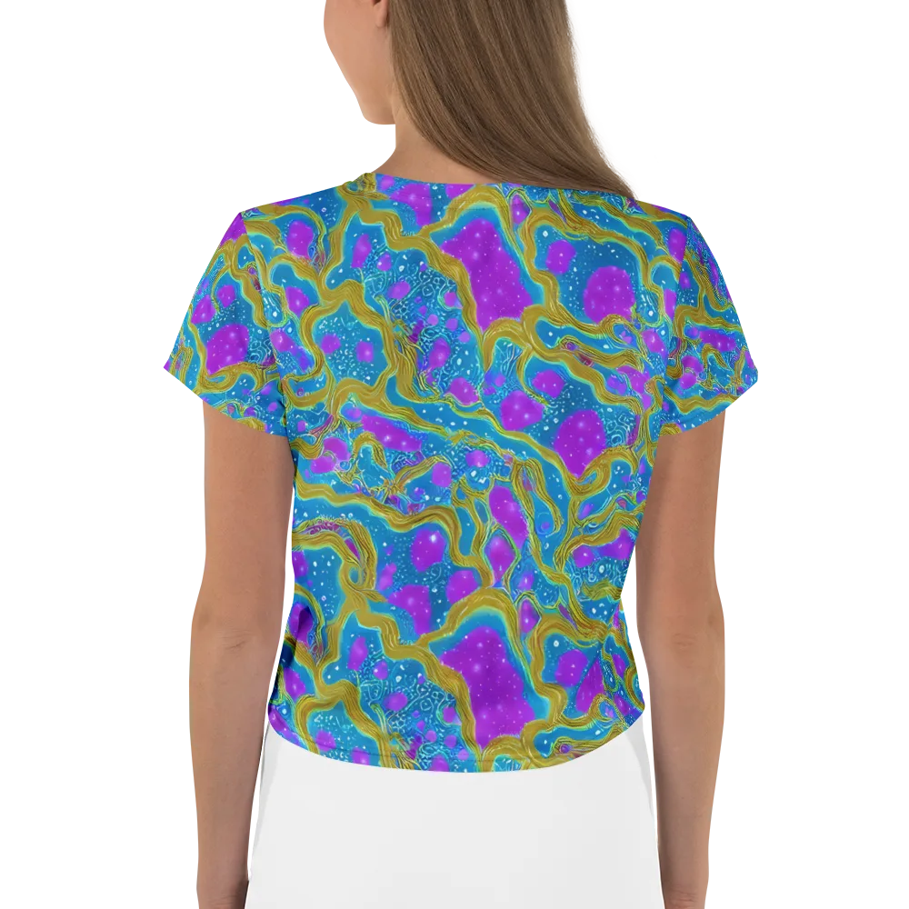 Mystic Waves on Crop Tee — Back