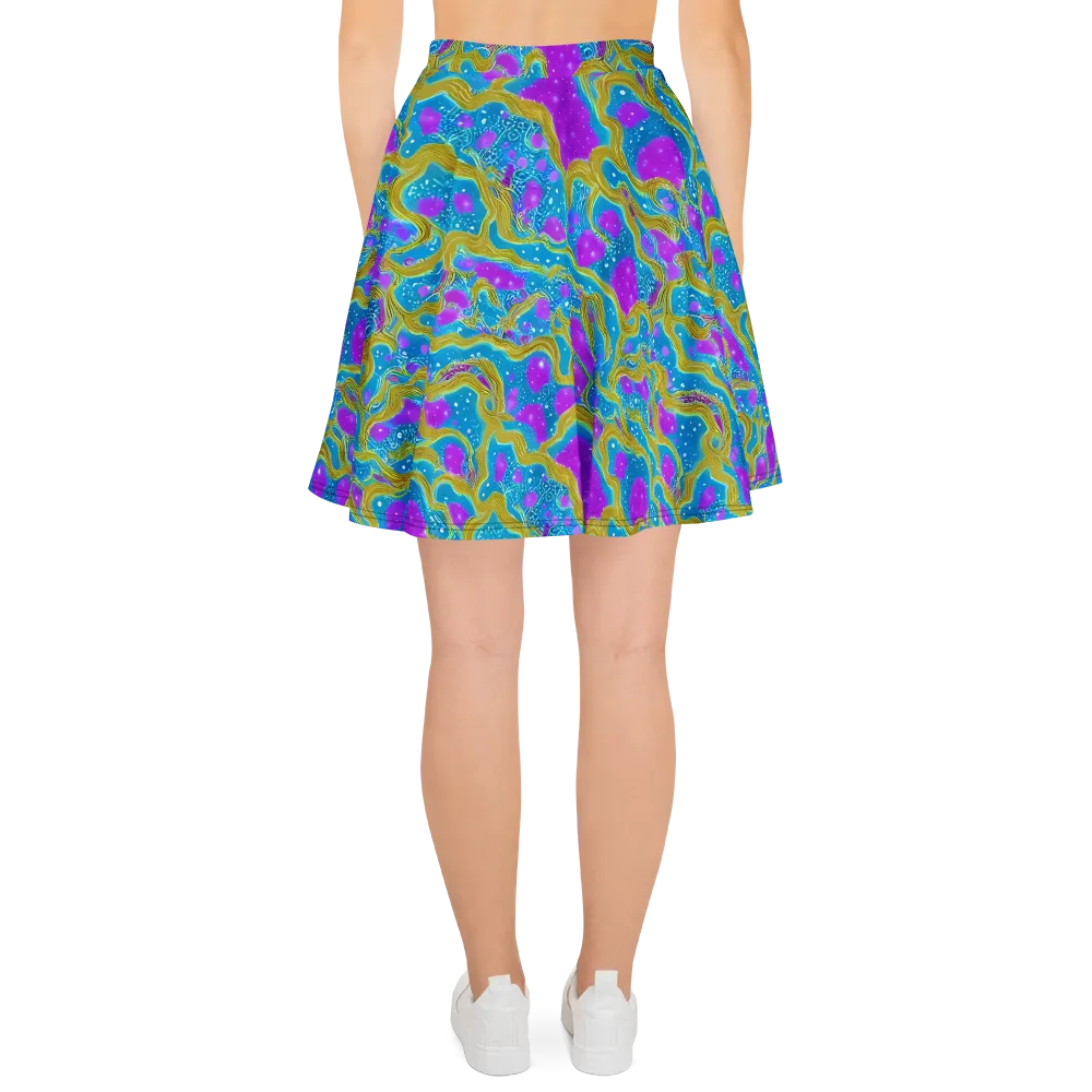 Mystic Waves on Skater Skirt — Back