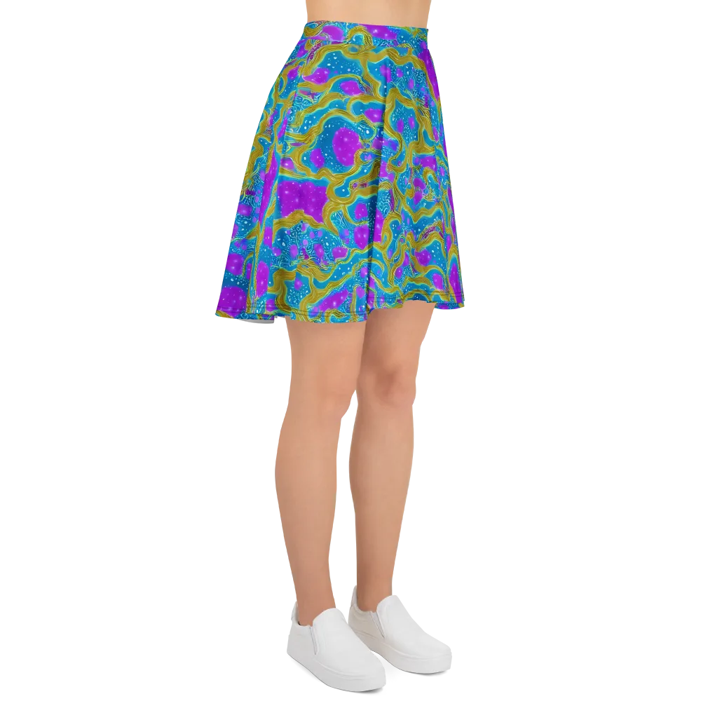 Mystic Waves on Skater Skirt — Right