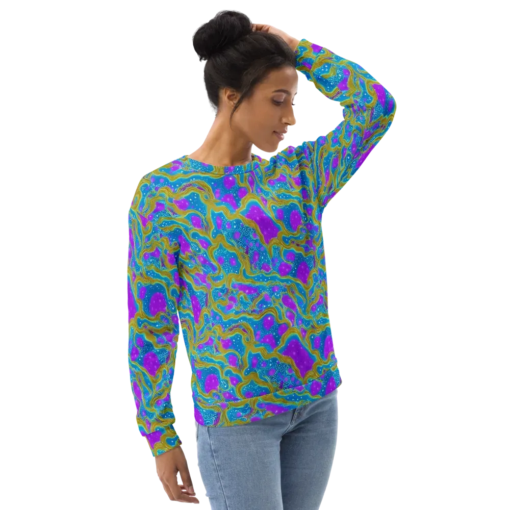 Mystic Waves on Sweatshirt — Right Front