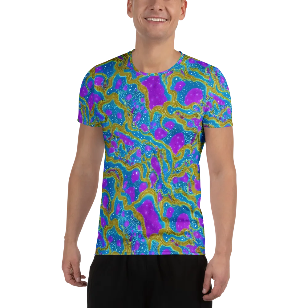 Mystic Waves on Men's Athletic T-Shirt — Front