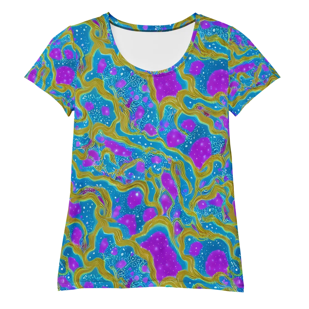 Mystic Waves on Women's Athletic T-Shirt — Front