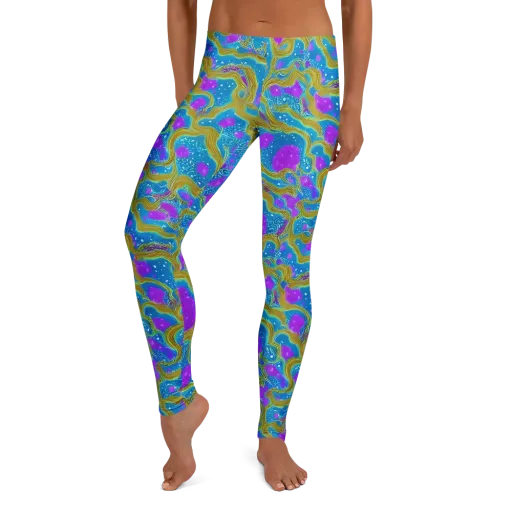 Mystic Waves on a Leggings