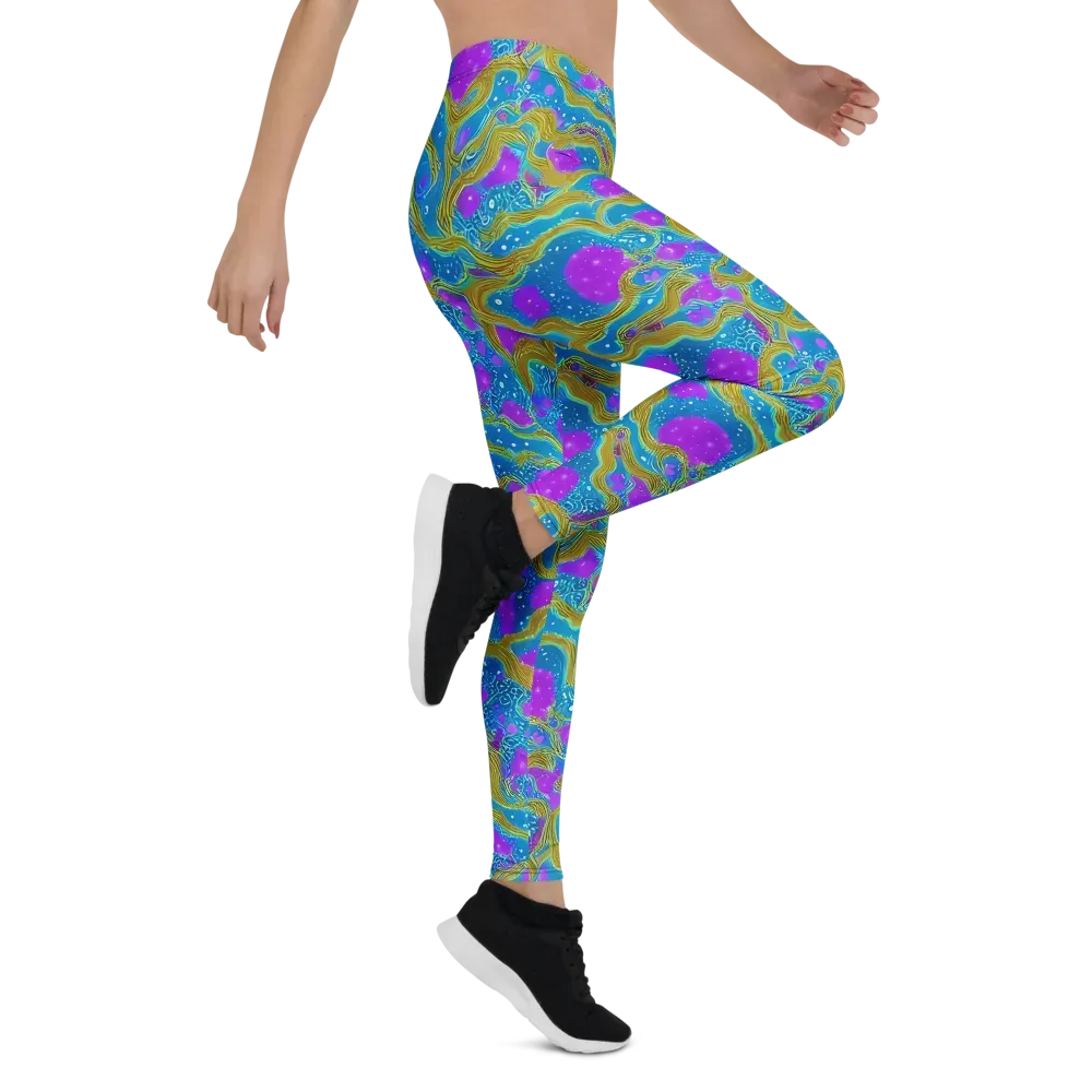 Mystic Waves on Leggings — Right