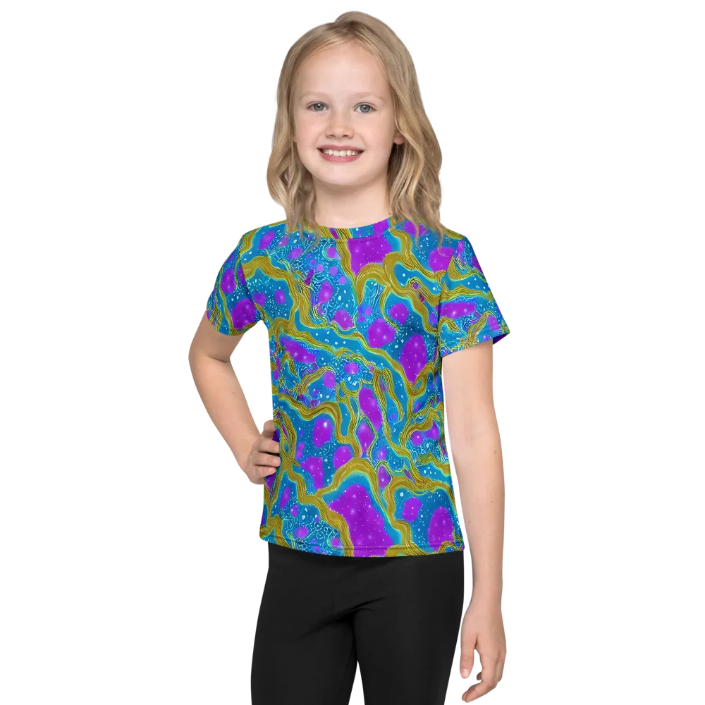 Mystic Waves on Kids Crew Neck T-Shirt — Front