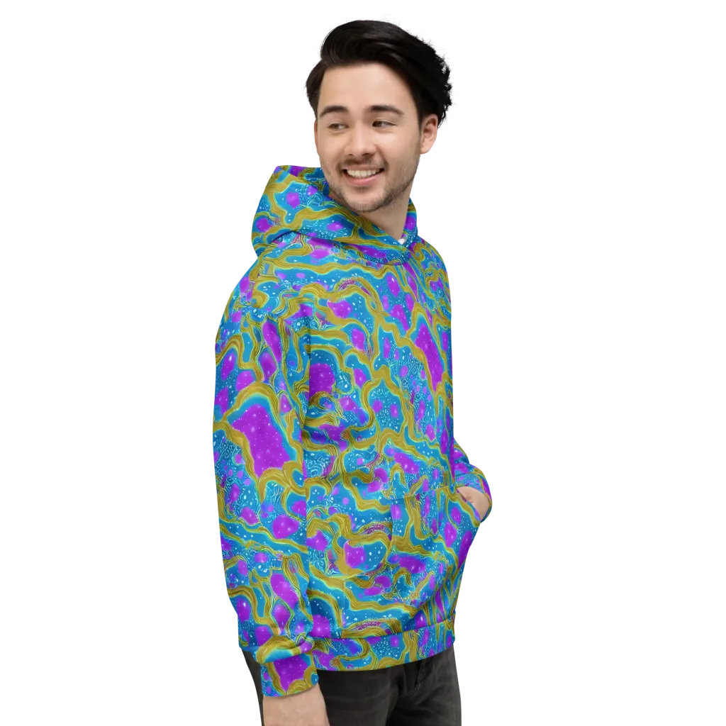 Mystic Waves on Hoodie — Right