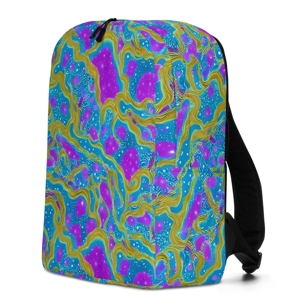 Mystic Waves on Minimalist Backpack — Left