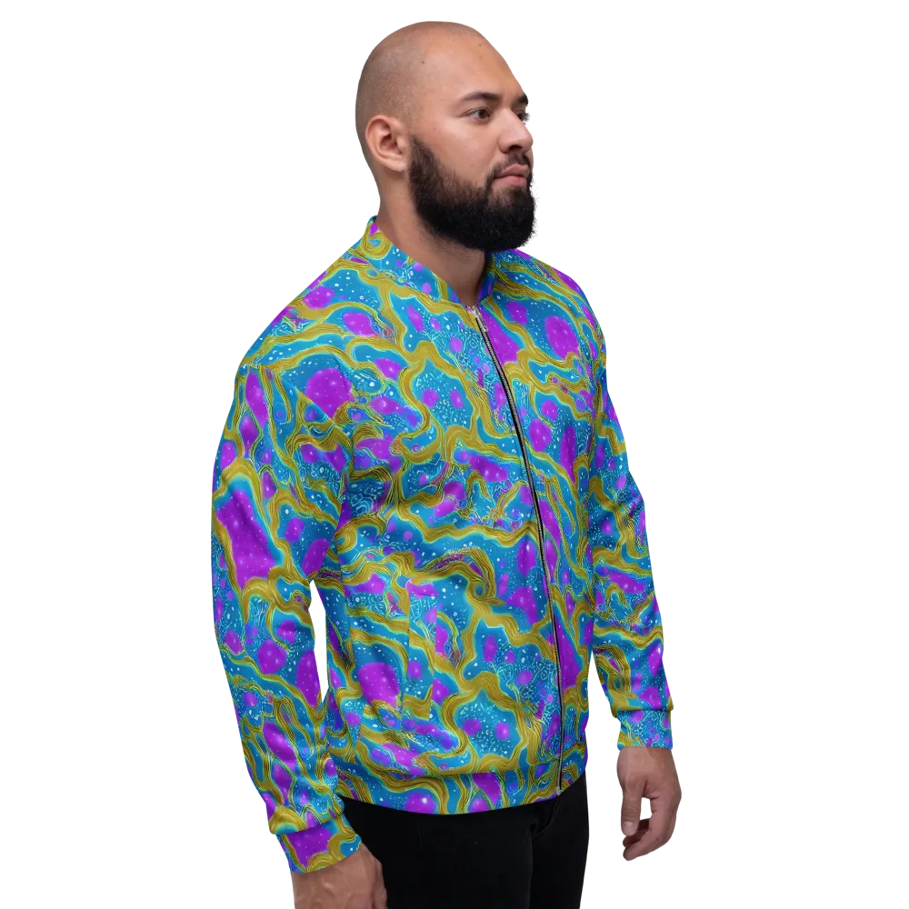Mystic Waves on Bomber Jacket — Right
