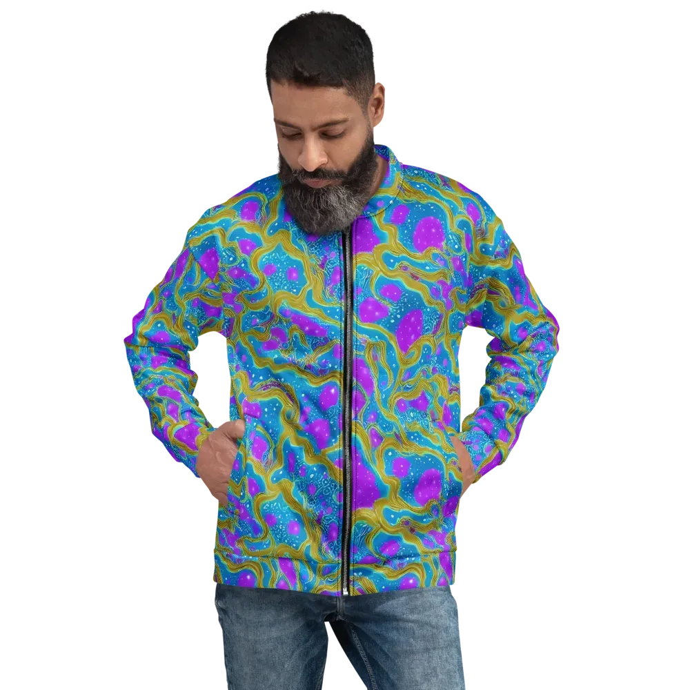 Mystic Waves on Bomber Jacket — Front